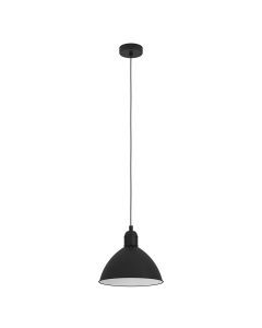 Black industrial pendant light aluminium, Nuno