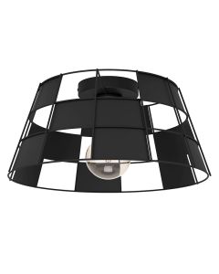 Black ceiling light aluminium, Nelly