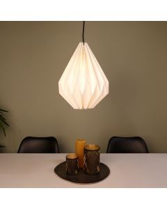 Paper pendant light white, Leco
