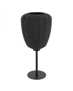 Grey table lamp fabric, Benji, with switch
