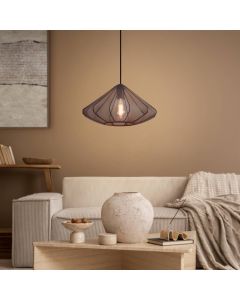 Black industrial pendant light steel, Agnese