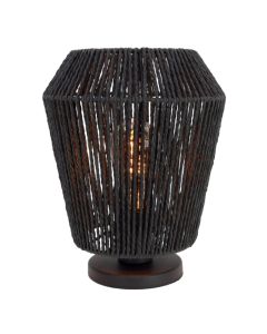 Paper table lamp black, Caine, with switch