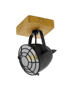 Wood ceiling spotlight brown, Pasquale