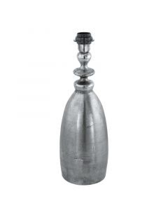 Nickel retro table lamp aluminium, Abdel, with switch