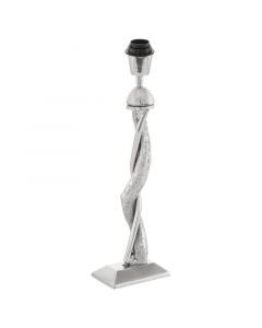 Nickel modern table lamp without shade aluminium, Mason, with switch