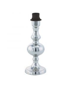 Chrome design table lamp without shade steel, Mason, with switch