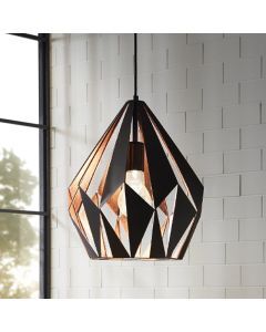 Black design pendant light metal, Acri