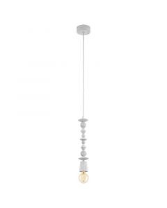 Wood pendant light white, Abel
