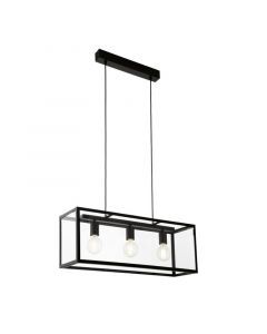 Black industrial pendant light steel, Yagmur