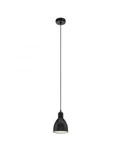 Black industrial pendant light metal, Lavinio