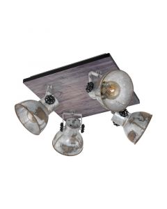 Wood ceiling spotlight brown, Angelina