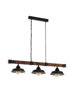 Wood pendant light brown, Josia