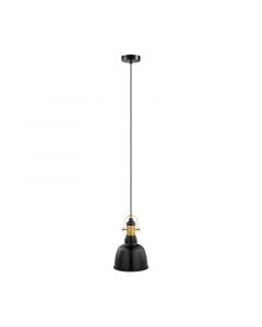 Black retro pendant light metal, Alain