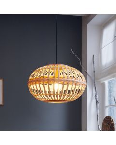 Rustic pendant light wood, Firenze