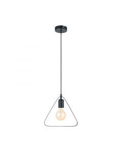 Black pendant light metal, Aida