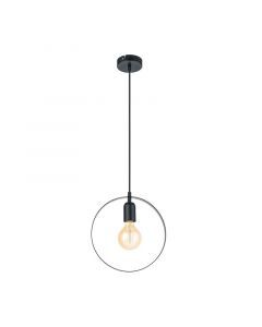 Black retro pendant light metal, Aida