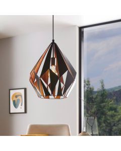 Black modern pendant light metal, Acri