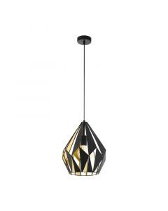 Black modern pendant light metal, Acri