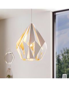 White modern pendant light metal, Acri