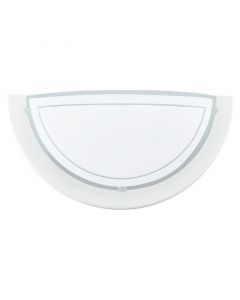 White modern wall light glass, Agena