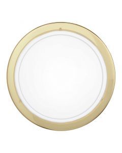 Golden flush ceiling light glass, Agena