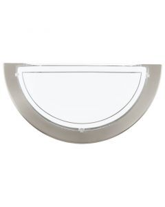 Nickel modern wall light glass, Agena