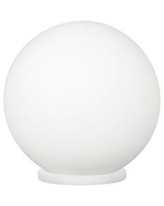 Silver table lamp glass, Dave, with switch