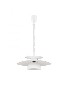 White design pendant light steel, Lariana
