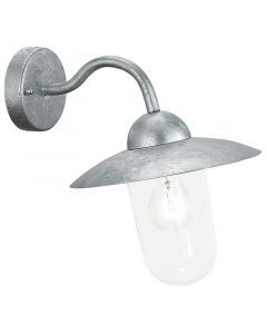 Silver rustic outdoor light glass, Dalisha, IP44