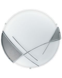White flush ceiling light glass, Jara