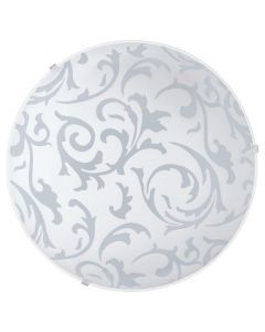 White flush ceiling light glass, Quivir