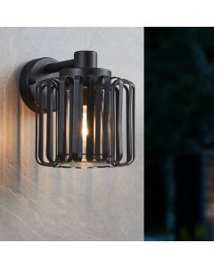 Black industrial outdoor light aluminium, Rebecca, IP65