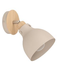 Beige modern wall spotlight aluminium, Andy
