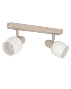 Beige ceiling spotlight steel, Connor