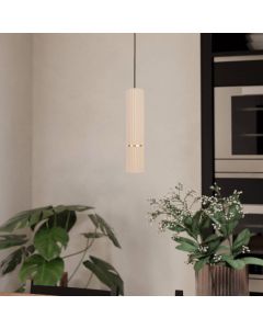 Beige modern pendant light steel, Vahid