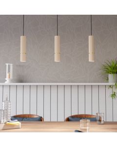 Beige modern pendant light steel, Vahid