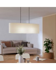 Black modern pendant light fabric, Siham