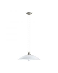 White pendant light glass, Valgano