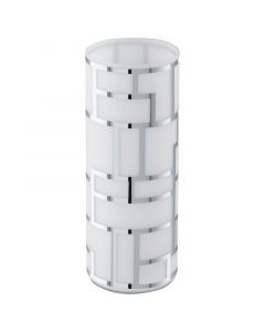 Chrome design table lamp glass, Bjorn, with switch