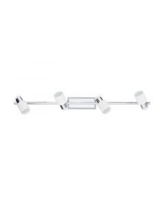 Chrome retro ceiling spotlight steel, Nicolas