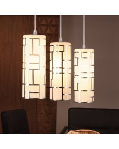 White modern pendant light glass, Cadore