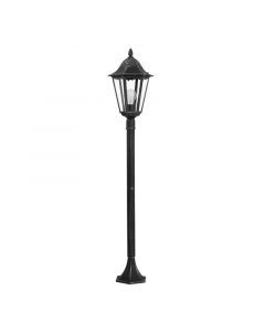 Black classic outdoor light aluminium, Leanna, IP44