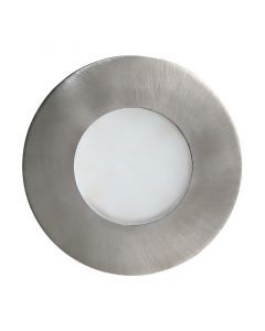 Silver recessed light glass, Margarita, IP65
