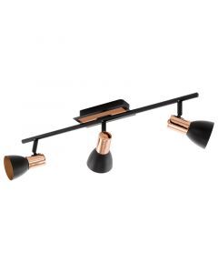 Copper modern ceiling spotlight steel, Angelie