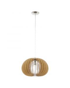 Rustic pendant light wood, Bergama