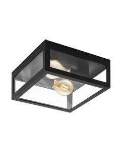 Black industrial outdoor light steel, Alihan, IP44