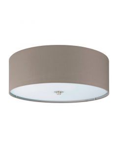 Taupe modern ceiling light fabric, Abano