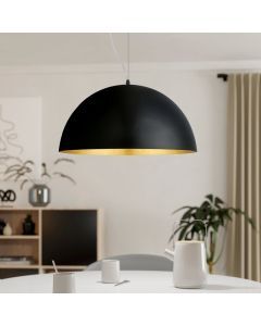 Golden modern dome pendant light metal, Geneva