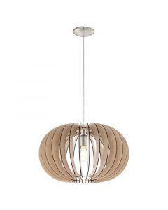 Rustic pendant light wood, Kiran