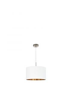 Copper modern pendant light fabric, Abano